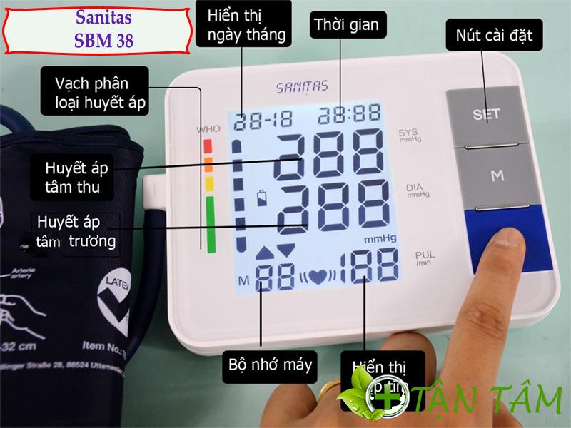 Máy đo huyết áp bắp tay Sanitas SBM 38